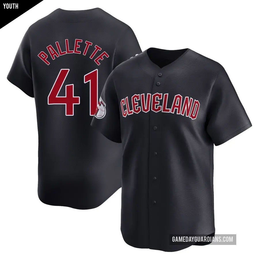 Youth Cleveland Guardians ＃41 Peyton Pallette Limited Navy Alternate Jersey
