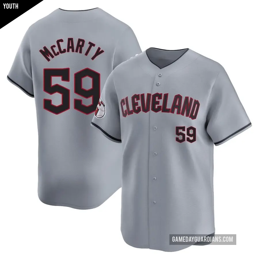 Youth Cleveland Guardians ＃59 Kirk McCarty Limited Gray Road Jersey