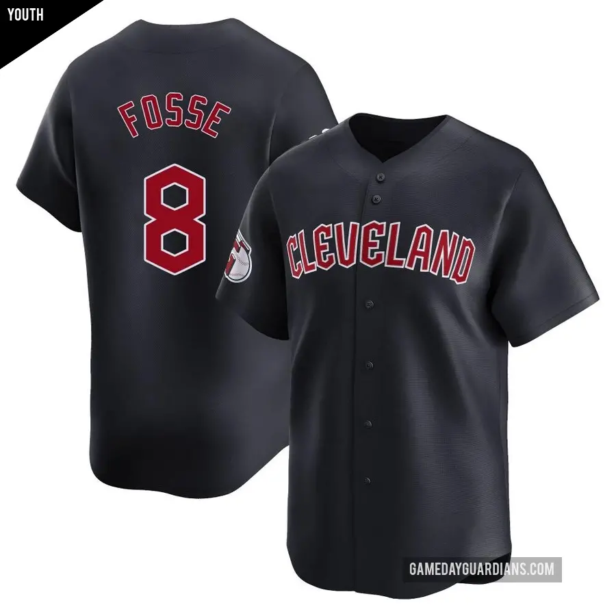 Youth Cleveland Guardians ＃8 Ray Fosse Limited Navy Alternate Jersey