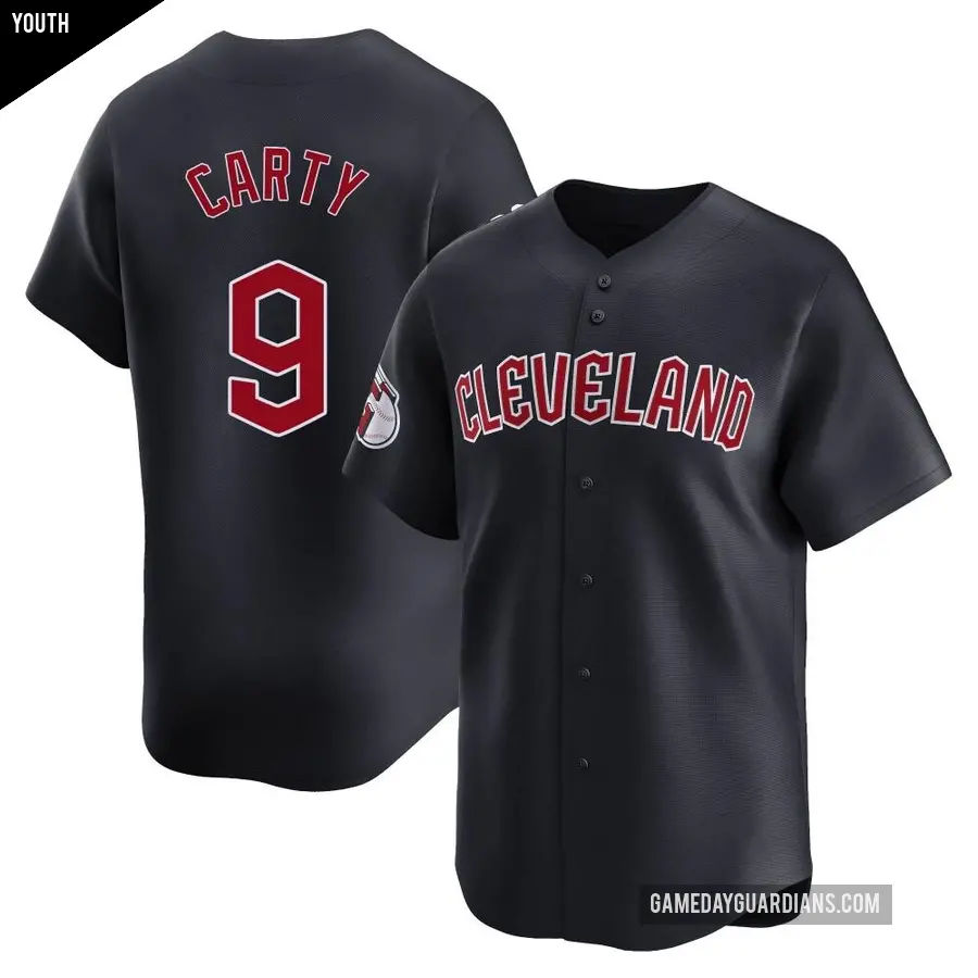 Youth Cleveland Guardians ＃9 Rico Carty Limited Navy Alternate Jersey